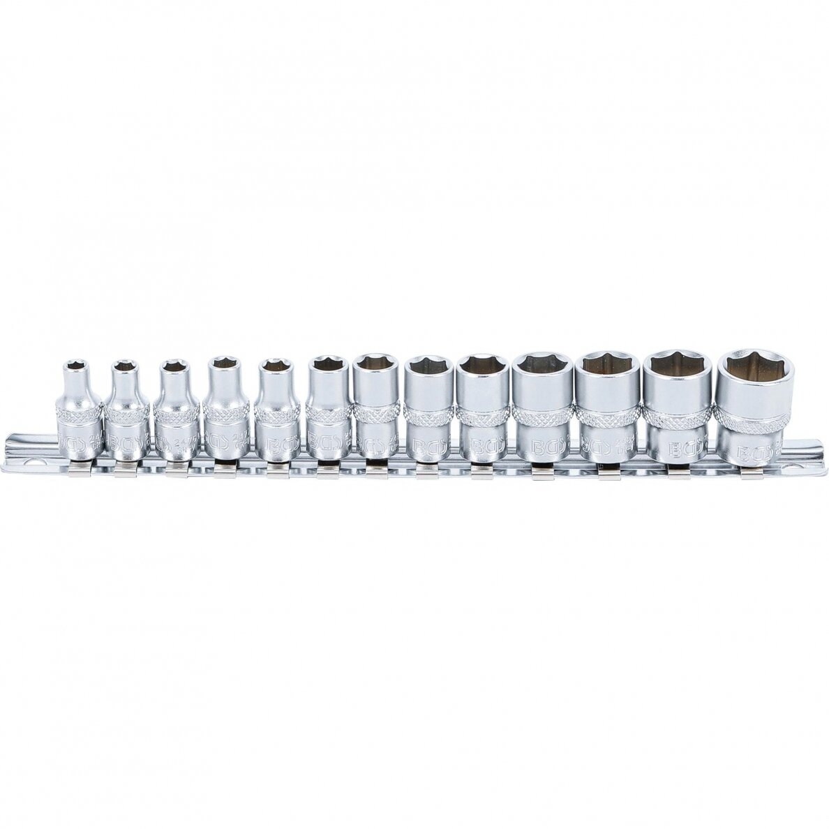 Galvučių rinkinys šešiakampių 1/4" 4-14mm 13vnt. 9102 1