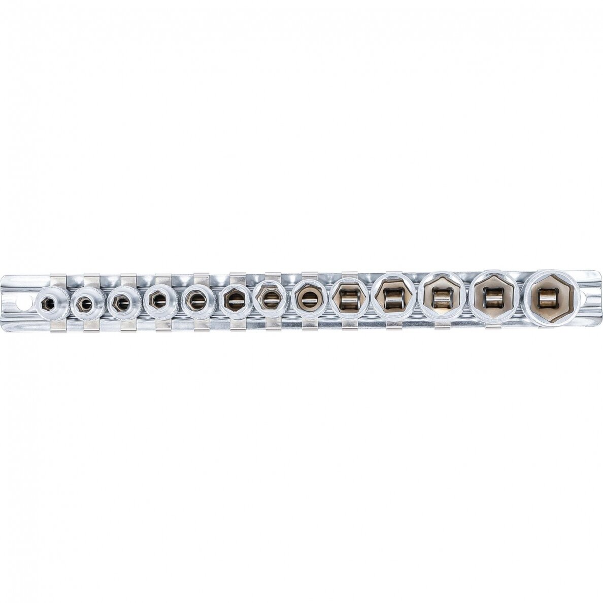 Galvučių rinkinys šešiakampių 1/4" 4-14mm 13vnt. 9102 2 Galvučių rinkinys šešiakampių 1/4" 4-14mm 13vnt. 9102 2