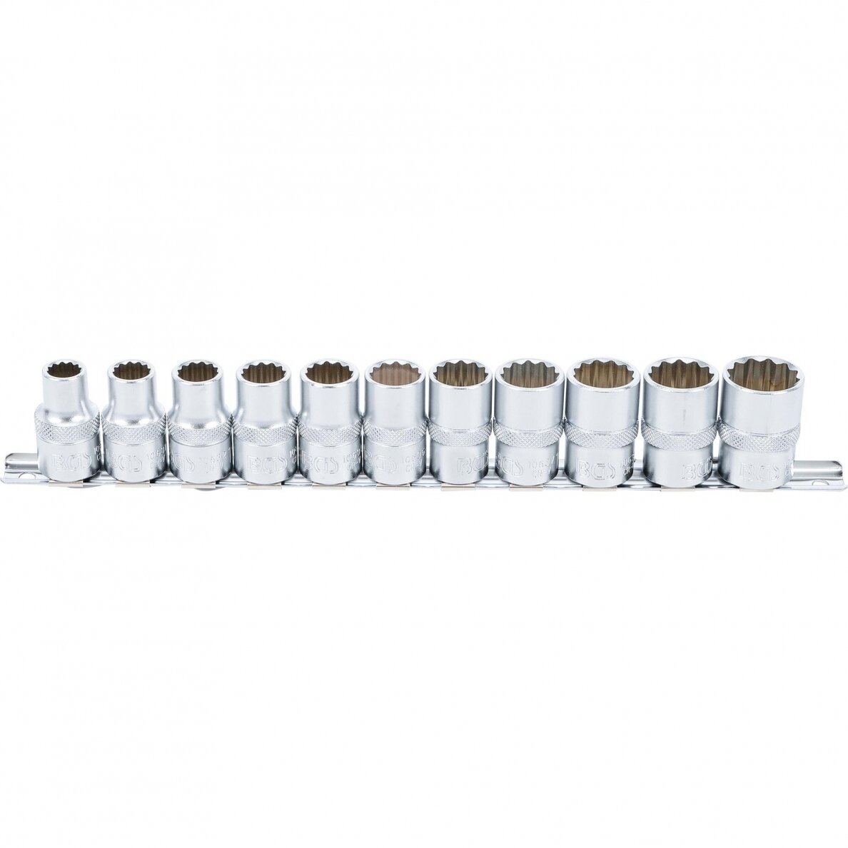 Galvučių rinkinys daugiakampių 1/2" 10-21mm 11vnt. 1 Galvučių rinkinys daugiakampių 1/2" 10-21mm 11vnt. 1