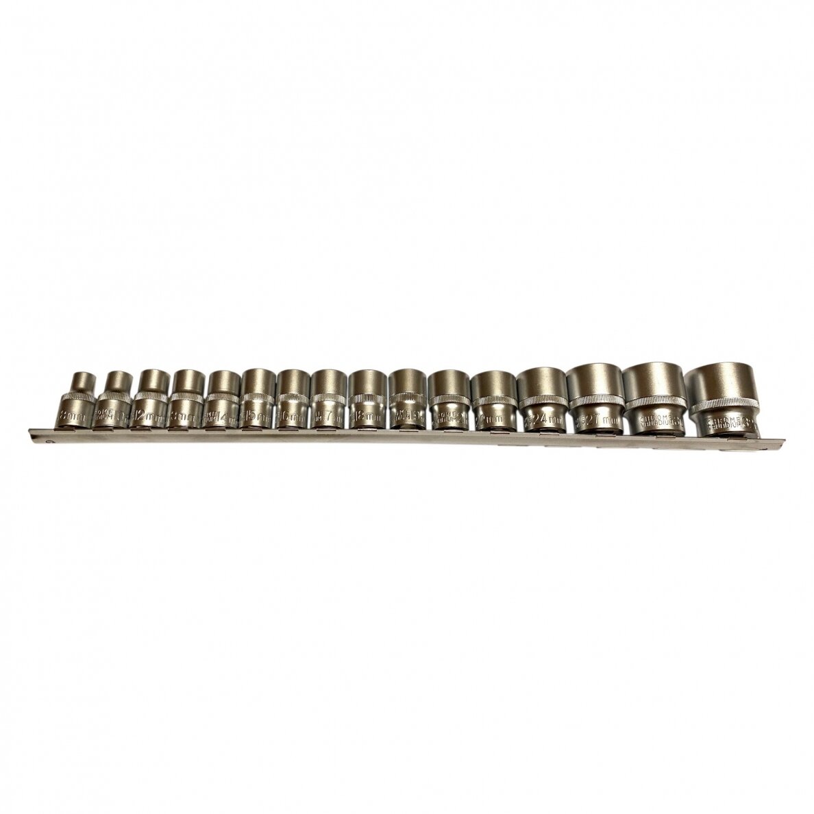 Galvučių rinkinys daugiakampių 1/2" 8-32mm 16vnt. S11217 Galvučių rinkinys daugiakampių 1/2" 8-32mm 16vnt. S11217