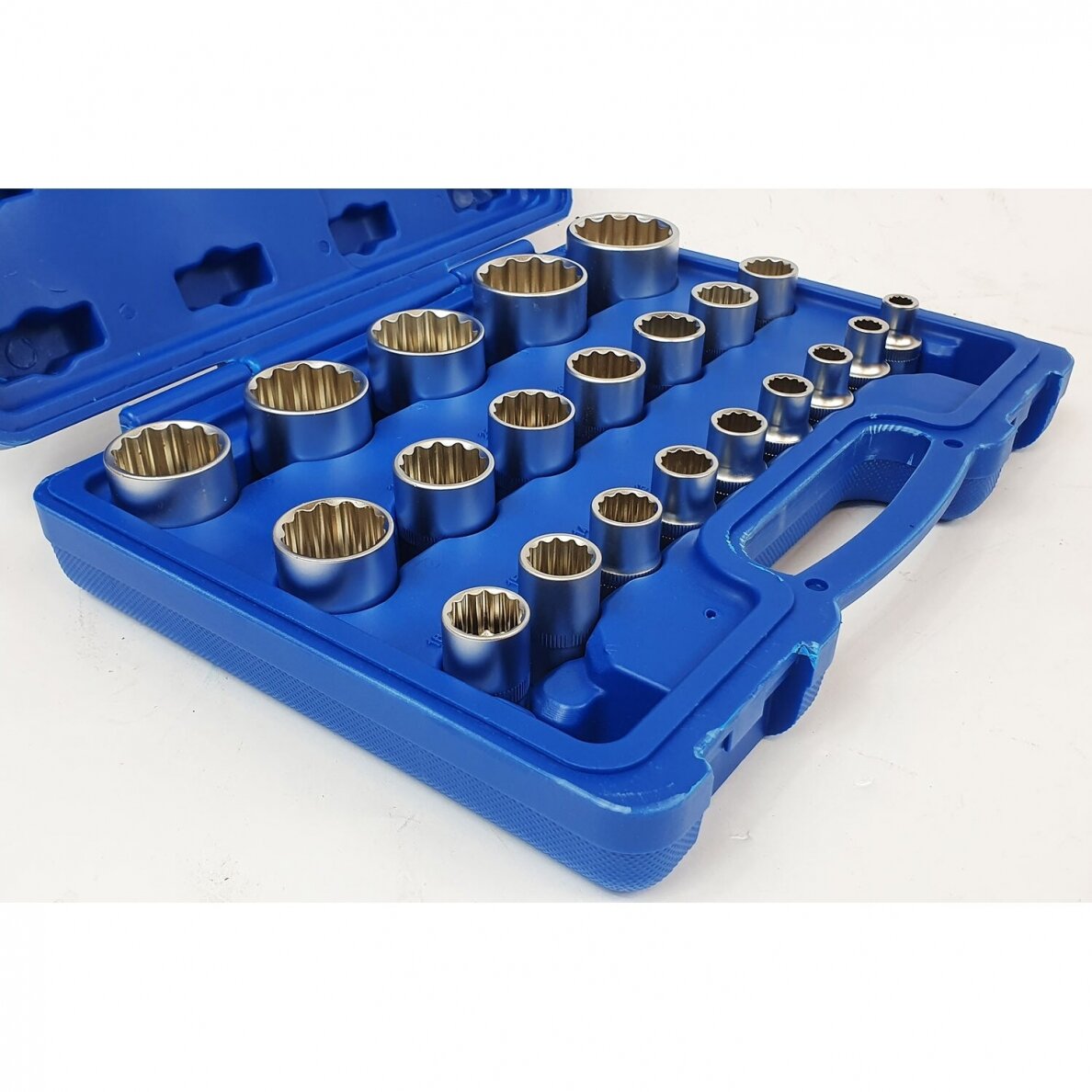 Galvučių rinkinys daugiakampių 1/2" 8-36mm 21vnt. SK-021-03 3
