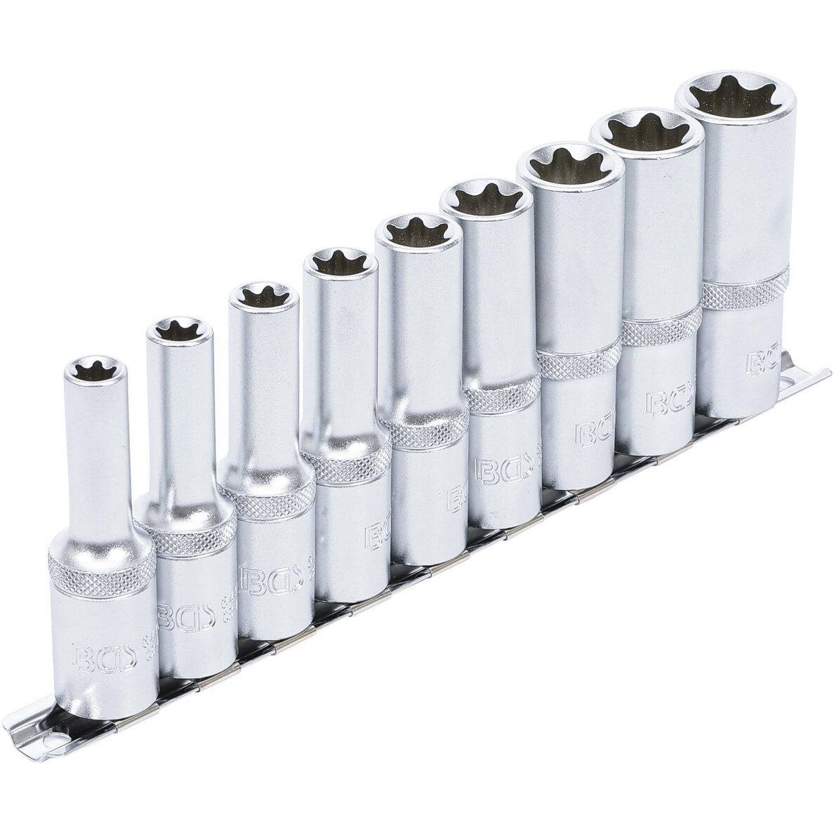 Galvučių rinkinys E-tipo ilgos 1/2" 10-24mm 9vnt. 2026 Galvučių rinkinys E-tipo ilgos 1/2" 10-24mm 9vnt. 2026