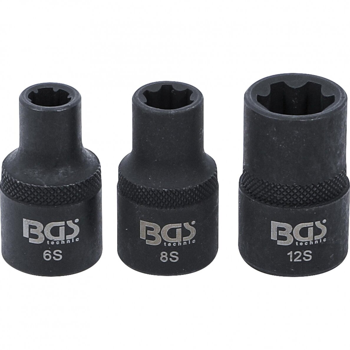 Galvučių rinkinys spline (Ribe) M6S, M8S, M12S 3vnt. 9336 Galvučių rinkinys spline (Ribe) M6S, M8S, M12S 3vnt. 9336