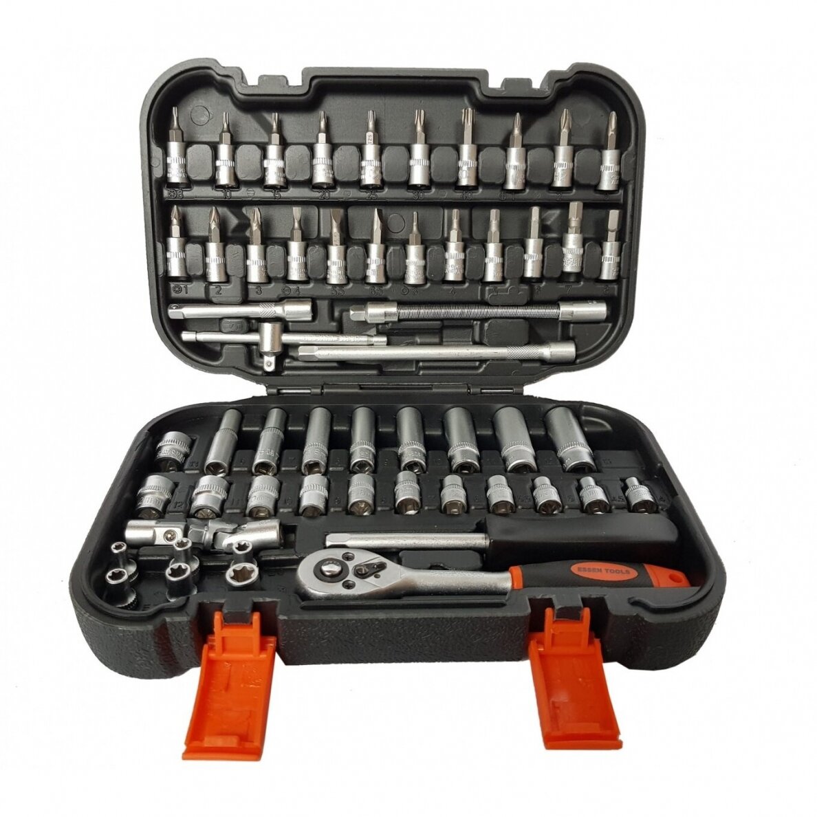 Galvučių rinkinys 1/4" 56vnt. 1 Galvučių rinkinys 1/4" 56vnt. 1