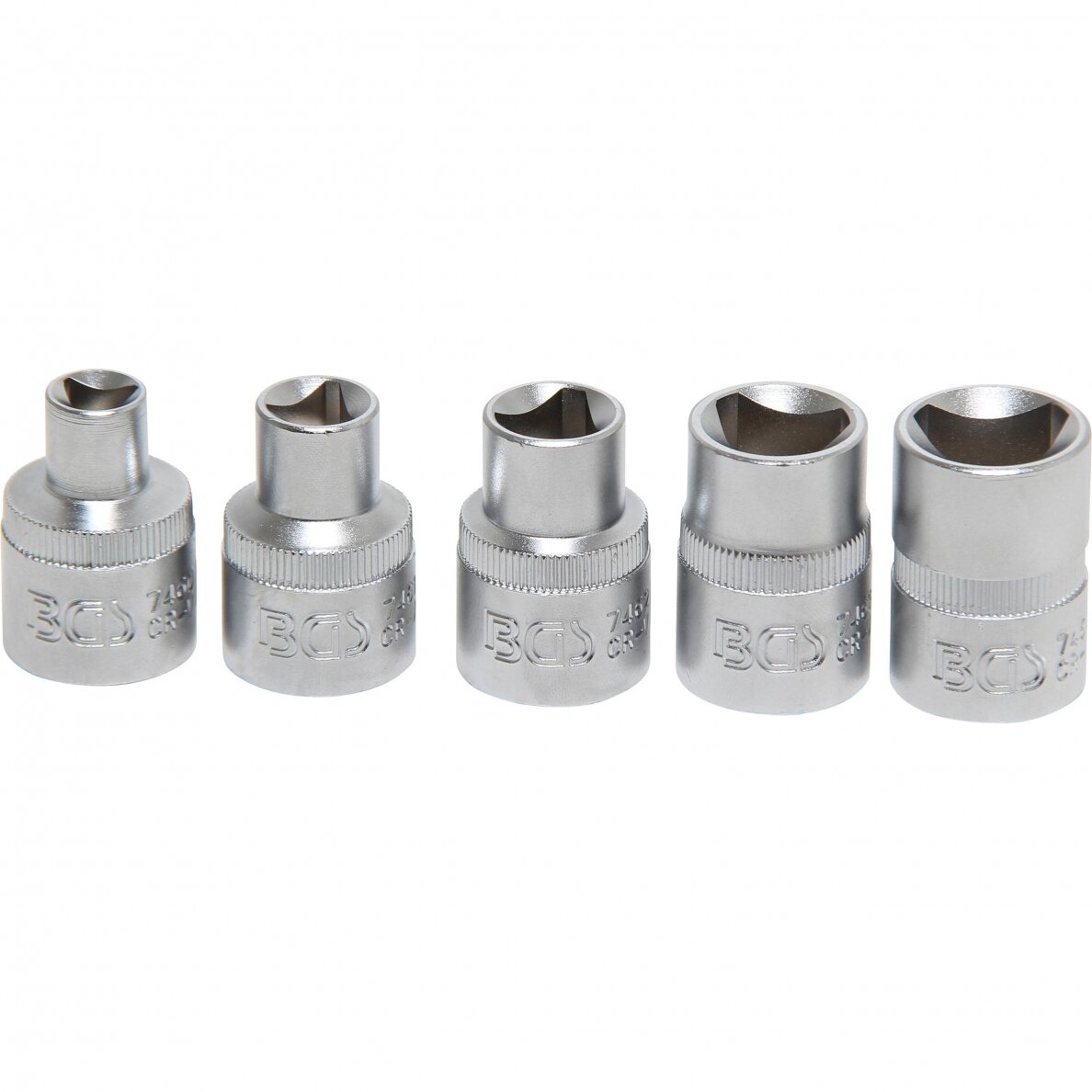 Galvučių trikampių rinkinys 5vnt. M5-M12 8-16.5mm 8608