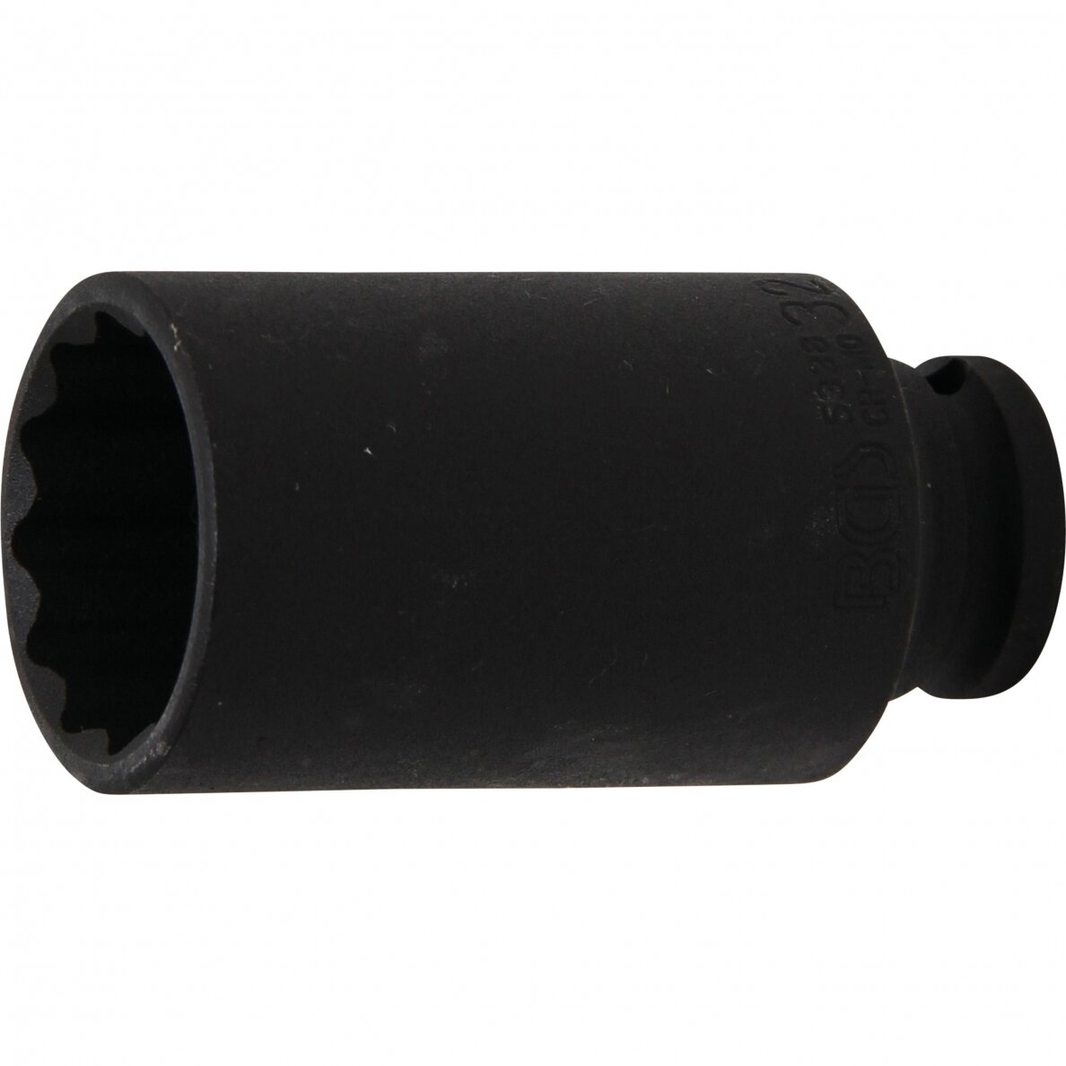 Galvutė smūginė ilga plonasienė daugiakampė 1/2" 32mm Galvutė smūginė ilga plonasienė daugiakampė 1/2" 32mm