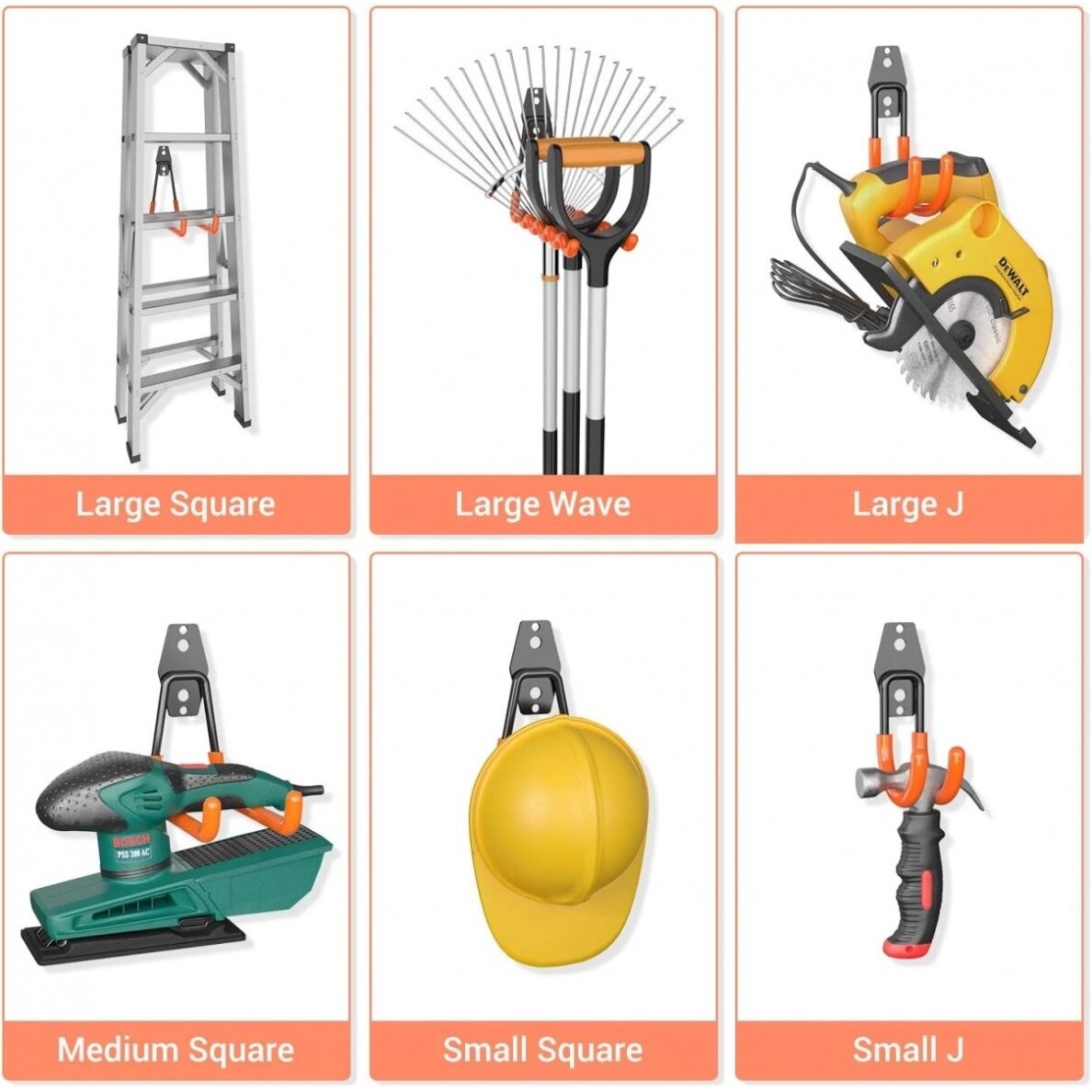 Garažo kablių komplektas 12vnt. H009-4 6 Garažo kablių komplektas 12vnt. H009-4 6