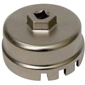 Galvutė tepalo filtrui 3/8" 64.5mm 14 kampų 3 įpjovų Toyota Galvutė tepalo filtrui 3/8" 64.5mm 14 kampų 3 įpjovų Toyota