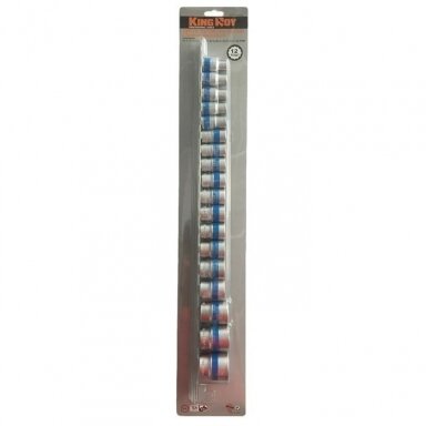 Galvučių rinkinys daugiakampių 1/2" 10-32mm 18vnt. Galvučių rinkinys daugiakampių 1/2" 10-32mm 18vnt.