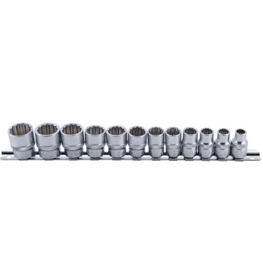 Galvučių rinkinys daugiakampių 3/8" 8-19mm 12vnt. Galvučių rinkinys daugiakampių 3/8" 8-19mm 12vnt.