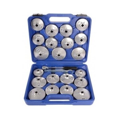 Galvučių rinkinys tepalo filtrams 23vnt. 1/2" Galvučių rinkinys tepalo filtrams 23vnt. 1/2"