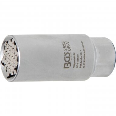 Galvutė universali ilga 3/8" 9-21mm Galvutė universali ilga 3/8" 9-21mm
