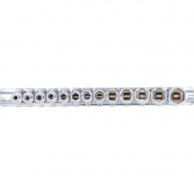 Galvučių rinkinys šešiakampių 1/4" 4-14mm 13vnt. 9102 2 Galvučių rinkinys šešiakampių 1/4" 4-14mm 13vnt. 9102 2
