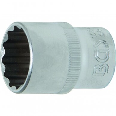 Galvučių rinkinys daugiakampių 1/2" 8-24mm 16vnt. 1 Galvučių rinkinys daugiakampių 1/2" 8-24mm 16vnt. 1
