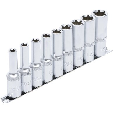 Galvučių rinkinys E-tipo ilgos 1/2" 10-24mm 9vnt. 2026 Galvučių rinkinys E-tipo ilgos 1/2" 10-24mm 9vnt. 2026