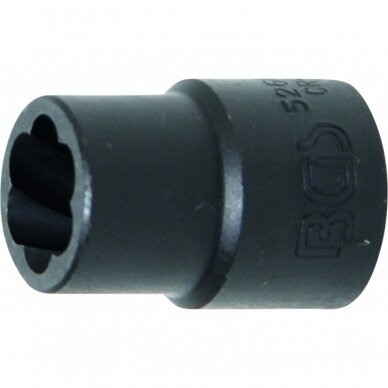 Galvučių rinkinys sugadintiems varžtams 1/2" 10vnt. 10-19mm 5266BGS 1