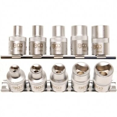 Galvučių trikampių rinkinys 5vnt. M5-M12 8-16.5mm 8608 2 Galvučių trikampių rinkinys 5vnt. M5-M12 8-16.5mm 8608 2
