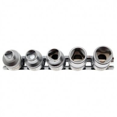 Galvučių trikampių rinkinys 5vnt. M5-M12 8-16.5mm 8608 1 Galvučių trikampių rinkinys 5vnt. M5-M12 8-16.5mm 8608 1