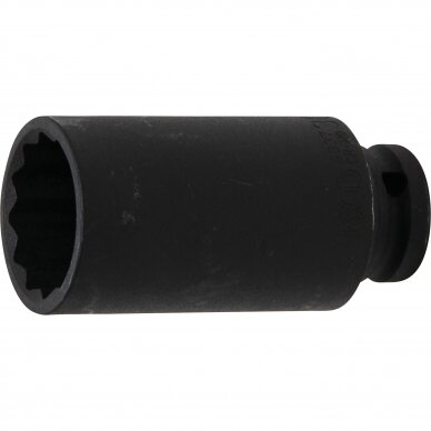 Galvutė smūginė ilga plonasienė daugiakampė 1/2" 30mm Galvutė smūginė ilga plonasienė daugiakampė 1/2" 30mm