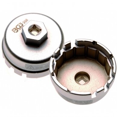 Galvutė tepalo filtrui 3/8" 65mm 14 kampų 3 įpjovų Toyota 998 4