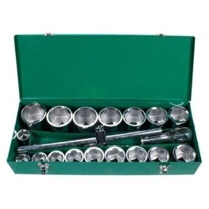 Galvučių rinkinys 6 kampų 1" 15vnt. (36-85mm) Galvučių rinkinys 6 kampų 1" 15vnt. (36-85mm)