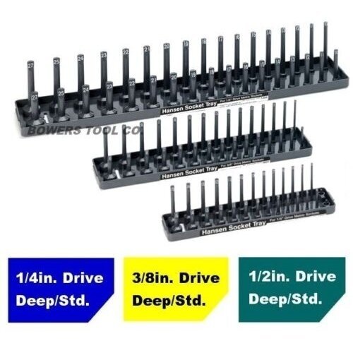 Galvučių laikiklių rinkinys 1/4" + 3/8" + 1/2" 3vnt. 3 Galvučių laikiklių rinkinys 1/4" + 3/8" + 1/2" 3vnt. 3