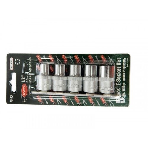 Galvučių rinkinys E-tipo 1/2" 12-20mm. 5vnt. 3