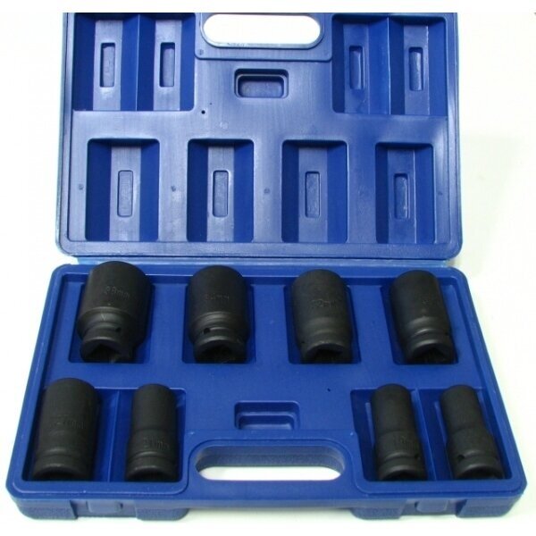 Galvučių rinkinys 6 kampų 3/4" 8vnt. (17-38mm) S10616/1