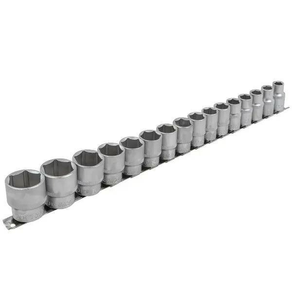 Galvučių rinkinys šešiakampių 1/2" 10-32mm 16vnt. 2