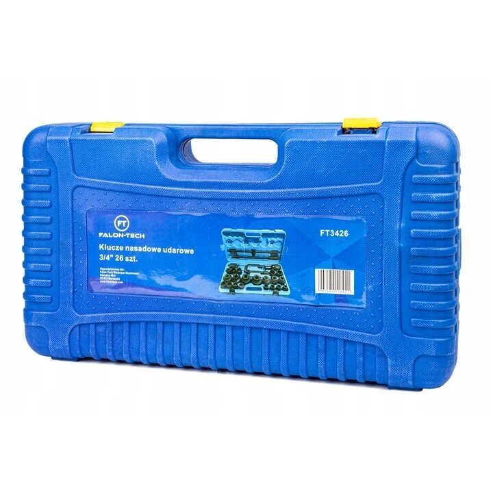 Galvučių rinkinys 6 ir 12 kampų 3/4" 26vnt. (17-65mm) 5