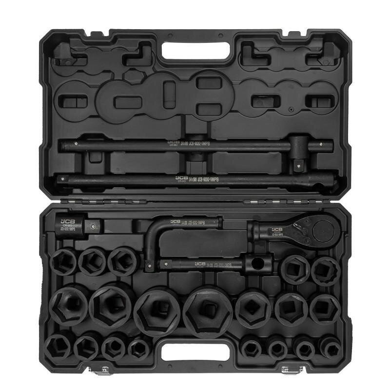 Galvučių rinkinys 6 kampų 3/4" 26vnt. (17-65mm) 2 Galvučių rinkinys 6 kampų 3/4" 26vnt. (17-65mm) 2