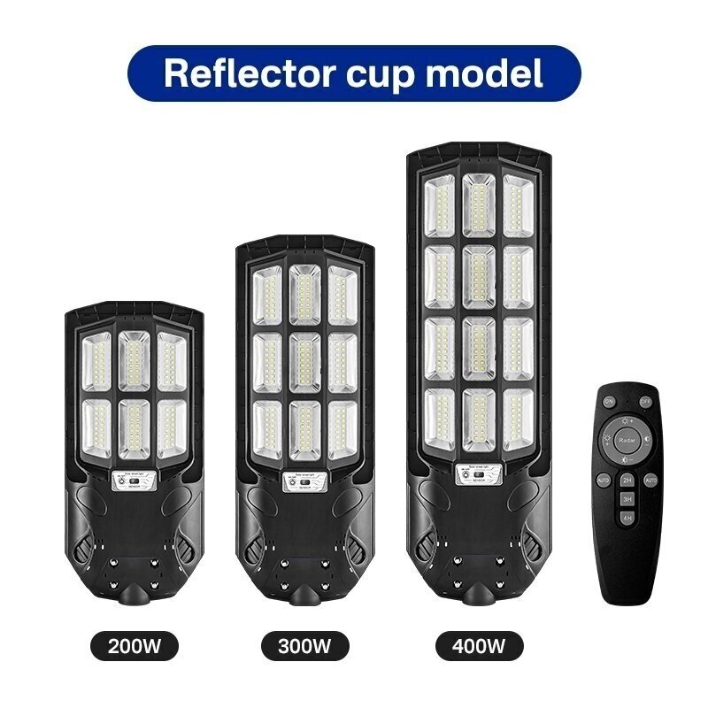 Gatvės šviestuvas su saulės baterija 200-400W 6500K su laikikliu 2