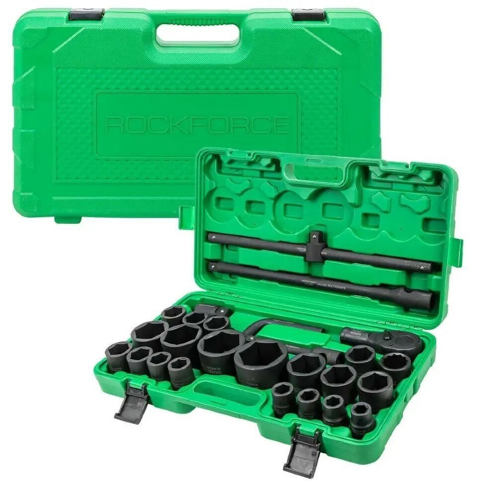 Galvučių rinkinys 6 kampų 3/4" + 1" 26vnt. (17-65mm) 2