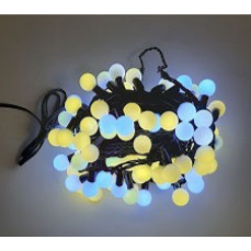 Girlianda rutuliukai 100RGB Balta + šiltai balta Girlianda rutuliukai 100RGB Balta + šiltai balta