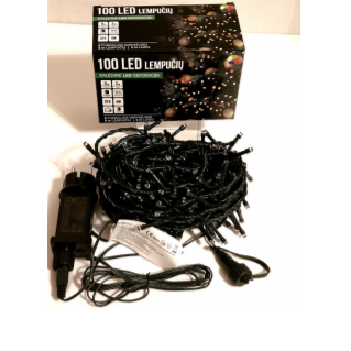 Girlianda 100LED 8 funkcijos Spalvota (Mėlyna/balta/rožinė/žalia/šiltai balta) 1 Girlianda 100LED 8 funkcijos Spalvota (Mėlyna/balta/rožinė/žalia/šiltai balta) 1