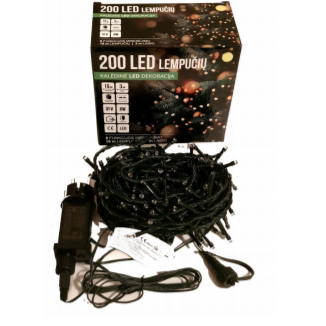 Girlianda 200LED 8 funkcijos Šiltai balta 1 Girlianda 200LED 8 funkcijos Šiltai balta 1
