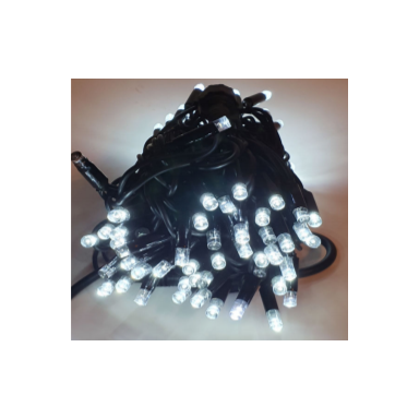 Girlianda laukinė 100LED Balta + 20% baltos greitai mirksinčios spalvos