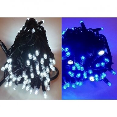Girlianda laukinė 100LED Mėlyna / Balta + 20% baltos greitai mirksinčios spalvos Girlianda laukinė 100LED Mėlyna / Balta + 20% baltos greitai mirksinčios spalvos