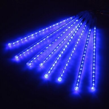 Girlianda meteorų lietus 8LED mėlyna Girlianda meteorų lietus 8LED mėlyna