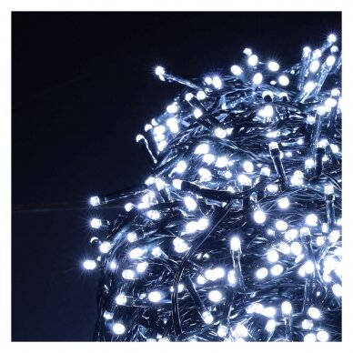 Girlianda 500LED 8 funkcijos žaliu laidu Balta Girlianda 500LED 8 funkcijos žaliu laidu Balta