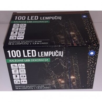Girlianda laukinė 100LED Mėlyna / Balta + 20% baltos greitai mirksinčios spalvos 2 Girlianda laukinė 100LED Mėlyna / Balta + 20% baltos greitai mirksinčios spalvos 2