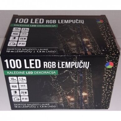 Girlianda laukinė 100LED Mėlyna / Raudona + Žalia / Raudona + 20% baltos greitai mirksinčios spalvos 2 Girlianda laukinė 100LED Mėlyna / Raudona + Žalia / Raudona + 20% baltos greitai mirksinčios spalvos 2
