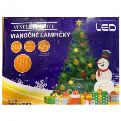 Girlianda varvekliai baltu laidu 300LED 8 funkcijos Spalvota (Mėlyna/geltona/žalia/raudona) 1 Girlianda varvekliai baltu laidu 300LED 8 funkcijos Spalvota (Mėlyna/geltona/žalia/raudona) 1