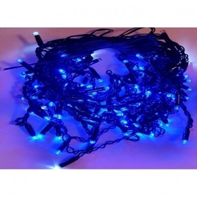 Girlianda varvekliai 120LED Mėlyna + 20% baltai greitai mirksinčios spalvos Girlianda varvekliai 120LED Mėlyna + 20% baltai greitai mirksinčios spalvos