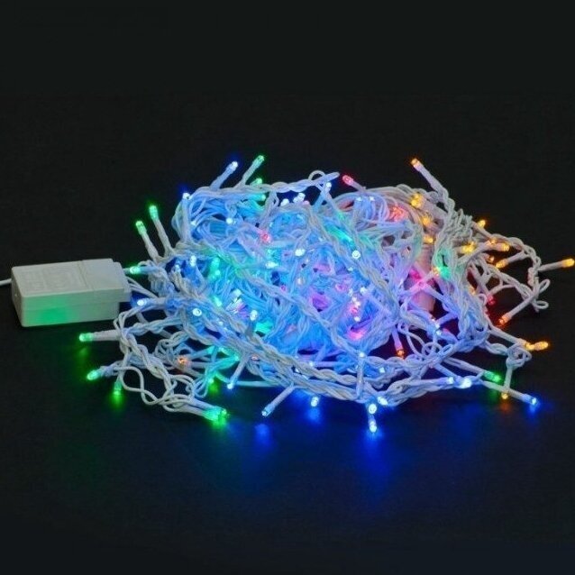 Girlianda varvekliai baltu laidu 500LED 8 funkcijos Spalvota (Mėlyna/geltona/žalia/raudona) Girlianda varvekliai baltu laidu 500LED 8 funkcijos Spalvota (Mėlyna/geltona/žalia/raudona)