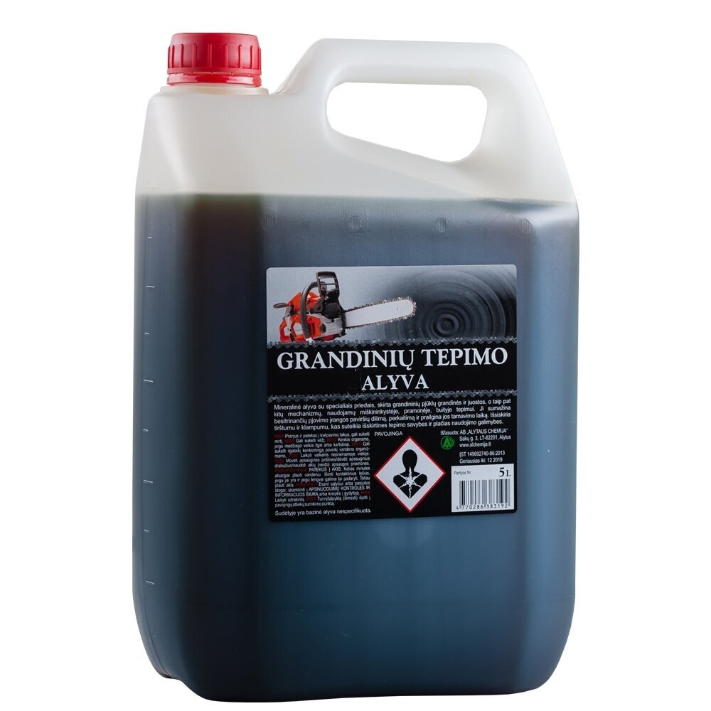 Grandinių tepimo alyva 5L Grandinių tepimo alyva 5L