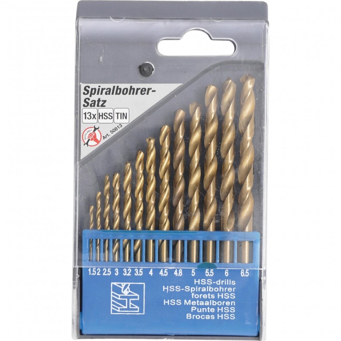 Grąžtų metalui rinkinys 13vnt. 1.5-6.5mm HSS Grąžtų metalui rinkinys 13vnt. 1.5-6.5mm HSS