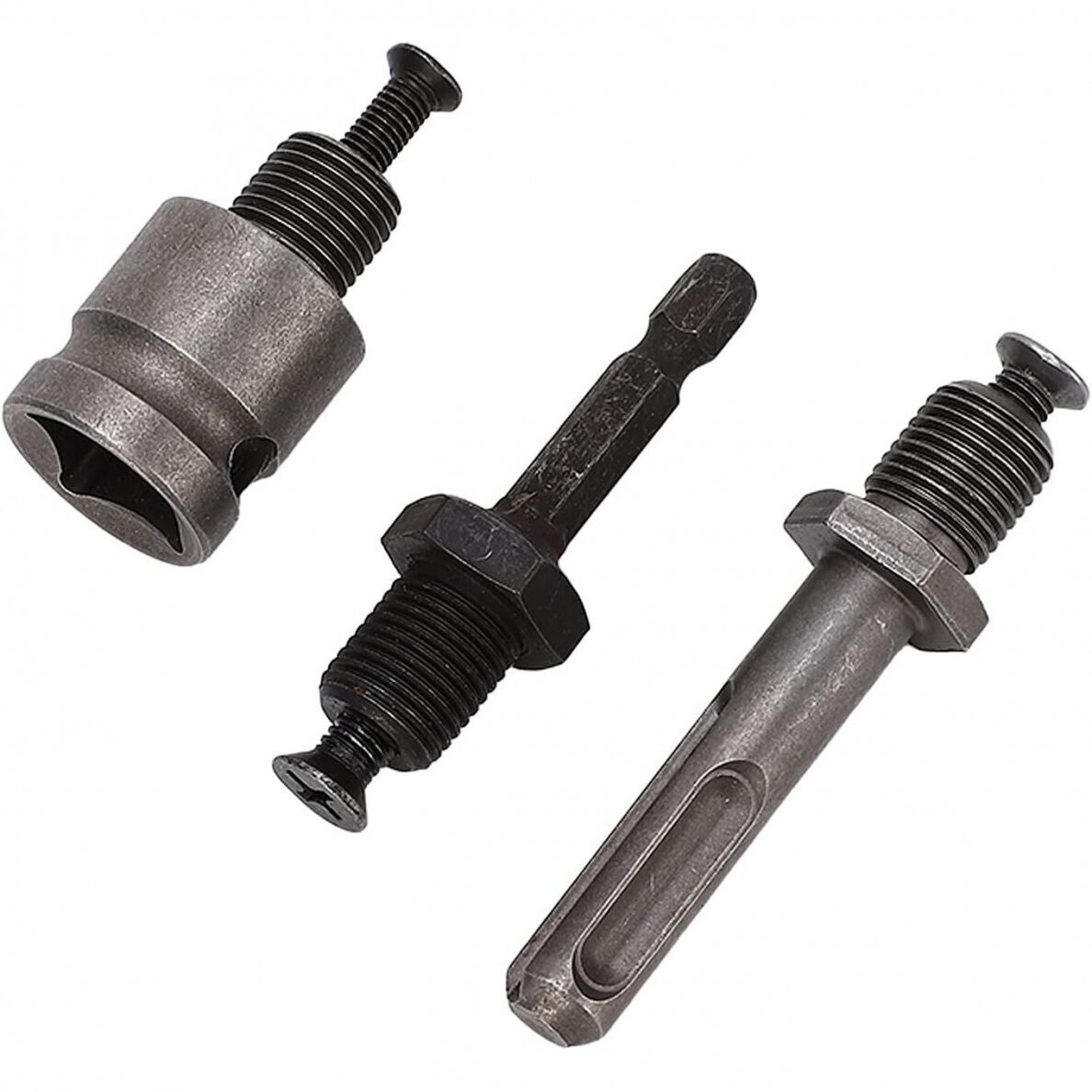 Griebtuvas grąžtui 2-13mm 1/2 su adapteriais 4vnt 4 Griebtuvas grąžtui 2-13mm 1/2 su adapteriais 4vnt 4