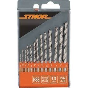 Grąžtų metalui rinkinys 13vnt. 2-8mm HSS Grąžtų metalui rinkinys 13vnt. 2-8mm HSS