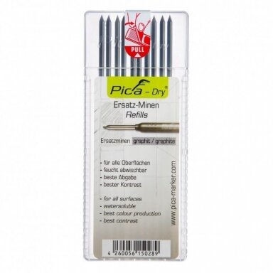 Grafitinės šerdys PICA 2.8mm 10vnt. Grafitinės šerdys PICA 2.8mm 10vnt.